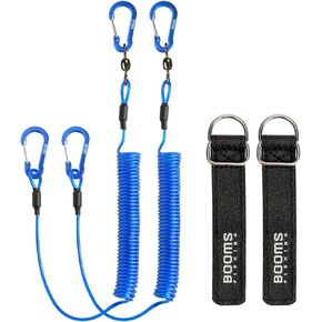 Booms Fishing T02 Fishing Pole Tether, Kayak Paddle Leash, Paddle Board Fishing Accessories, Heavy Duty Fishing Lanyard for Fishing Tools/Rods/Paddles