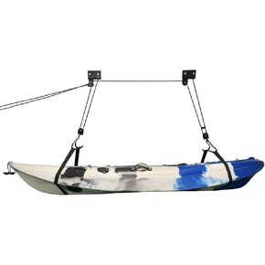 LIBOSULV Kayak Hoist Lift Systems for Kayaks, Canoes, Surfboards, Bikes or ladders. Kayak Suspension Hoist Pulley Garage Storage for Bicycle