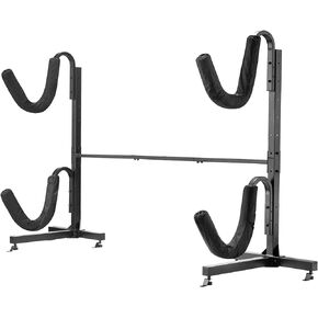 RAD Sportz Indoor Outdoor Freestanding Heavy Duty Two Kayak Storage Kayak or Paddle Board Storage Rack System