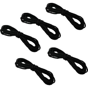 5 Pieces Trampoline Net Connection Rope for Enclosure Nets, 15 Feet Each Trampoline Net Cords,Black, Long Enough for 12FT 13FT 4FT 15FT 16FT Trampoline
