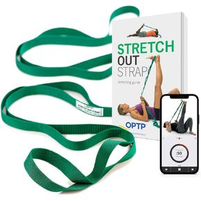 The Original Stretch Out Strap with Exercise Book - Made in the USA by OPTP - Top Choice of Physical Therapists, Athletic Trainers & Yoga