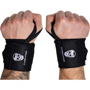 Gymreapers Weightlifting Wrist Wraps (IPF Approved) 18" Professional Quality Wrist Support with Heavy Duty Thumb Loop - Best Wrap for Powerlifting Competition, Strength Training, Bodybuilding