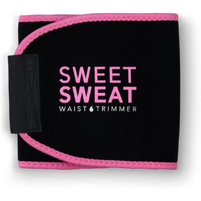 Sweet Sweat Waist Trimmer for Women and Men - Sweat Band Waist Trainer for High-Intensity Training & Workouts, 5 Sizes