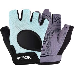 ATERCEL Weight Lifting Gloves Full Palm Protection, Workout Gloves for Gym, Cycling, Exercise, Breathable, Super Lightweight for Mens and Women