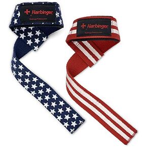 Harbinger Padded Cotton Lifting Straps with NeoTek Cushioned Wrist (Pair)