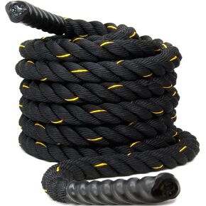 Serdios Battle Exercise Training Rope,30ft/40ft/50ft Length Battle Rope Exercise Workout Strength Training Undulation in Kuwait