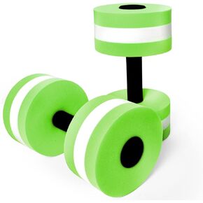 Aquatic Dumbells Set of 2 Water Dumbells Pool Resistance Water Weight Water Aerobics High-Density EVA-Foam Pool Fitness