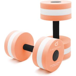 Water Dumbbells, Aquatic Exercise Dumbell Set of 2 Water Aerobic Exercise Foam Dumbbells Pool Resistance Water Fitness Equipment for Weight Loss