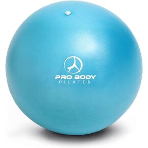 ProBody Pilates Ball Small Exercise Ball, 9 Inch Bender Ball, Mini Soft Yoga Ball, Workout Ball for Stability, Barre, Fitness, Ab, Core, Physio and Physical Therapy Ball at Home Gym & Office