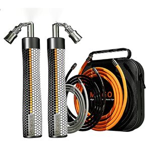 Mogold Weighted Jump Ropes Easy in Interchangeable-Adjustable Weights 360 Degree Spin - Length Adjustable,Ergonomics Grip Skipping Rope for Fitness Weight Loss & More