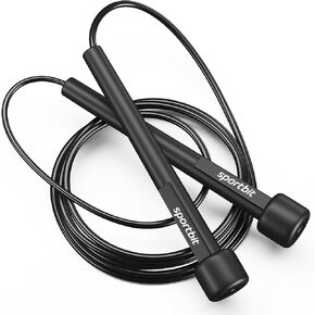 SPORTBIT Adjustable Jump Rope for Speed Skipping. Lightweight Jump Rope for Women, Men. Skipping Rope for Fitness. Speed Jump Rope for Workout, Women Exercise
