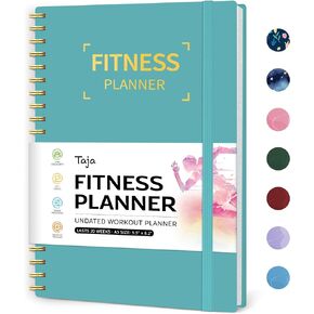 Fitness Workout Journal for Women & Men, A5(5.5" x 8.2") Workout Log Book Planner for Tracking, Progress, and Achieving Your Wellness Goals-Pink