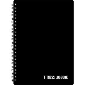 Fitness Logbook for Women & Men - A5 Undated Workout Journal, Planner Log Book to Track Weight Loss, Muscle Gain, Gym Exercise, Bodybuilding Progress - Thick Paper, Poly Cover, Sturdy Binding in Kuwait