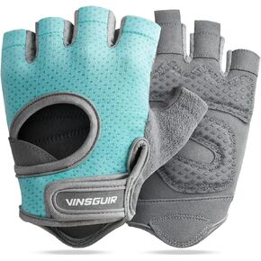 VINSGUIR Breathable Workout Gloves for Women, Weight Lifting Gloves for Gym, Cycling, Exercise, Fitness and Training, with Excellent Grip and Cushion Pads