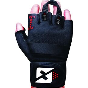 Evo 2 Weightlifting Gloves with Integrated Wrist Wrap Support-Double Stitching for Extra Durability-Get Ripped with The Best Body Building Fitness and Exercise Accessories