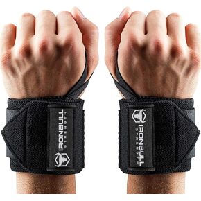 Wrist Wraps for Weightlifting (USPA, IPL, USAW & IWF Approved) - 18" Premium Quality Weight Lifting Wrist Support Straps for Bench Press, Overhead Press, Dips and Curls – Best Wristbands for Olympic Lifting Gym Workout, Cross-Training, Bodybuilding, Stren