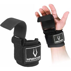 Weight Lifting Hooks, Lifting Hooks for Men/Women, Weightlifting Hooks for Gym, Pull up, Deadlifting, Padded Lifting Wrist Straps