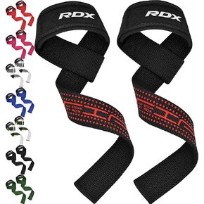 RDX Lifting Wrist Straps for Weightlifting, 5MM Neoprene Padded Anti Slip 60CM Hand Bar Support Grips, Strength Training Equipment Heavy Duty Workout Bodybuilding Powerlifting Gym Fitness, Men Women