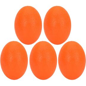 Sonew 5pcs Silicone Grip Ball Egg-shaped Wrist Exercise Massage Ball Fitness Rehabilitation Grip Ball