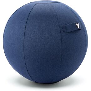Sitting Ball Chair, Yoga Ball Chair Exercise Ball Chair for Home Office Desk, Stability Ball for Fitness & Pilates, Ergonomic Balance Ball Seat with Cover and Pump