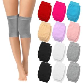 Geyoga 12 Pairs Knee Warmers Elastic Knee Sleeves for Women Men Knee Compression Brace Knee Pad Cycling Ski Leg Support