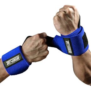Wrist Wraps Weightlifting with Heavy Duty Thumb Loop, Powerlifting, Cross Training, Bodybuilding .22" Professional Grade for Gym Workout, Men and Women Weight Lifting and Strength Training