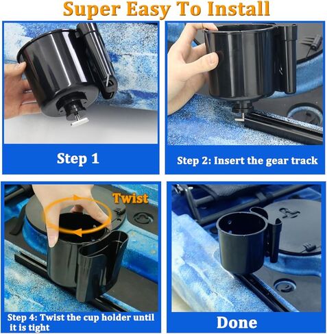 حامل أكواب الكاياك متعدد الوظائف، حامل الهاتف، أداة الصيد وتخزين الطُعم، حامل مشروبات حامل زجاجات الكاياك، ملحقات صيد الكاياك، تثبيت مسار الكاياك in Kuwait