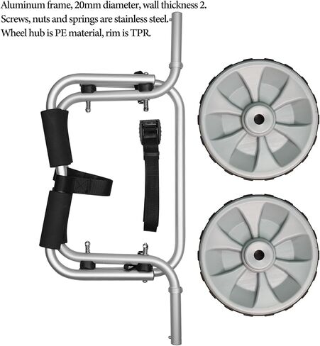 عربة كاياك قابلة للطي، عربة كاياك بعجلات، عربة زورق من الألومنيوم كاياك دوللي لركوب الأمواج، الزورق، قوارب الكاياك، قوارب قابلة للطي in Kuwait