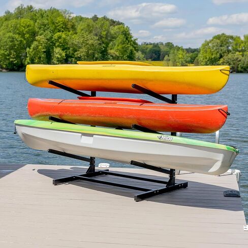Teal Triangle Freestanding G-Watersport Kayak and SUP Outdoor Storage Rack, Heavy Duty Adjustable Weatherproof Stand in Saudi Arabia