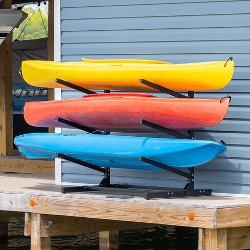 Teal Triangle Freestanding G-Watersport Kayak and SUP Outdoor Storage Rack, Heavy Duty Adjustable Weatherproof Stand in Saudi Arabia