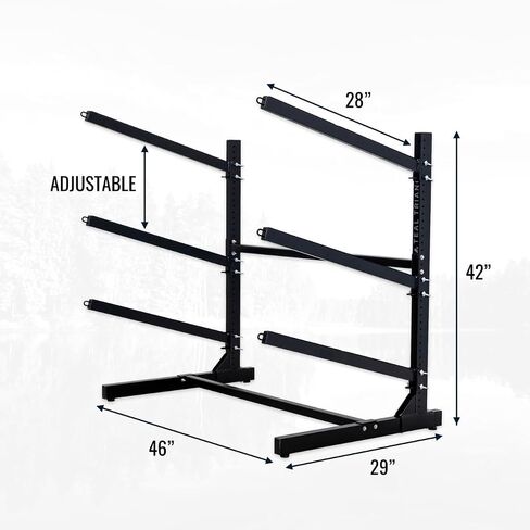 Teal Triangle Freestanding G-Watersport Kayak and SUP Outdoor Storage Rack, Heavy Duty Adjustable Weatherproof Stand in Saudi Arabia