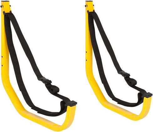 Suspenz Kayak Canoe SUP Storage Hanger for Garage Wall, Indoor Outdoor, Jay Rack, Yellow, (11-0001) in Saudi Arabia