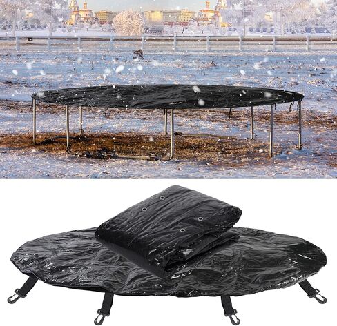 غطاء ترامبولين شتوي بطول 10 أقدام من Syhood، غطاء ترامبولين مستدير، غطاء حماية من ظل الشمس والثلج والمطر، مقاوم للمطر ومقاوم للأشعة فوق البنفسجية وغطاء ترامبولين مقاوم للجاذبية in Kuwait