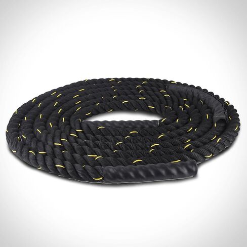 Serdios Battle Exercise Training Rope,30ft/40ft/50ft Length Battle Rope Exercise Workout Strength Training Undulation in Kuwait