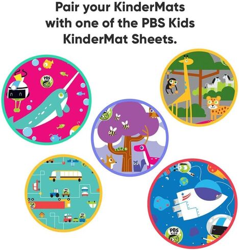 KinderMat، بسمك 1.5 بوصة، بساط مسند مكون من 4 أقسام، أحمر/أزرق، رائع للمدرسة والرعاية النهارية والسفر والمنزل، 100% مصنوع في الولايات المتحدة الأمريكية... in Saudi Arabia