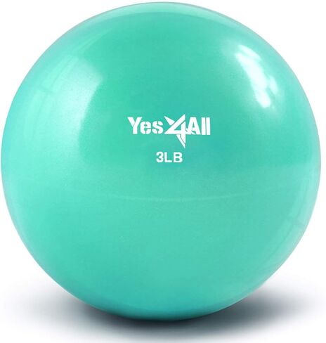 Yes4All Soft Weighted Toning Ball Smooth 2lb Blue in Saudi Arabia