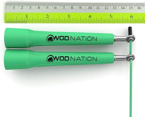حبل القفز السريع القابل للتعديل من WOD Nation للرجال والنساء والأطفال - حبل القفز السريع للياقة البدنية مثالي للملاكمة والفنون القتالية المختلطة والقدرة على التحمل in Saudi Arabia