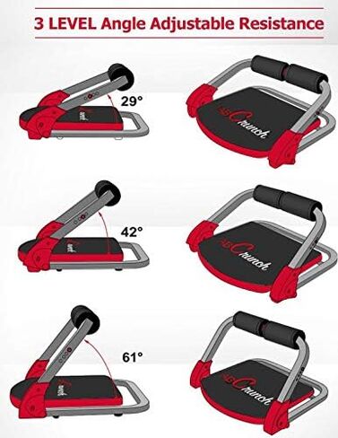 تمرين اللياقة البدنية Ab Crunch لكامل الجسم مع أشرطة مقاومة وأقراص DVD للتعليمات ومخطط دليل التمرين in Kuwait