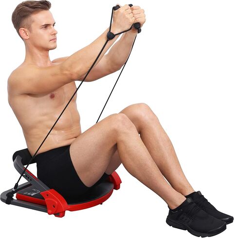 تمرين اللياقة البدنية Ab Crunch لكامل الجسم مع أشرطة مقاومة وأقراص DVD للتعليمات ومخطط دليل التمرين in Kuwait