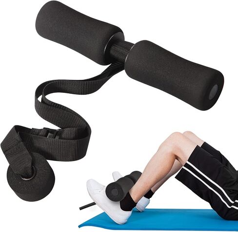 حزام تجعيد أوتار الركبة من ريت فيت نورديك لتدريب القوة، معدات اللياقة البدنية المنزلية مع إسفنج مريح ممتاز وأشرطة مع طول قابل للتعديل للتدريب الأساسي والجلوس وتمارين البطن. in Kuwait