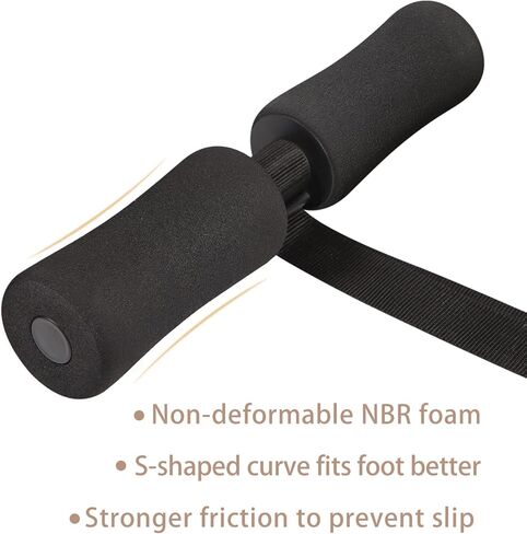 حزام تجعيد أوتار الركبة من ريت فيت نورديك لتدريب القوة، معدات اللياقة البدنية المنزلية مع إسفنج مريح ممتاز وأشرطة مع طول قابل للتعديل للتدريب الأساسي والجلوس وتمارين البطن. in Kuwait