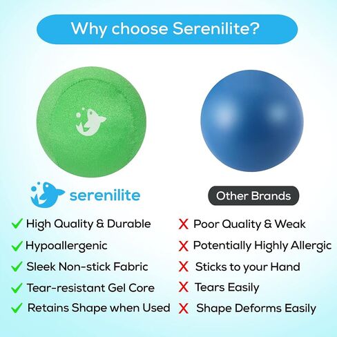 كرات الإجهاد سيرينيلايت للبالغين، كرة الضغط لعلاج اليد، كرة الإجهاد، تمارين اليد للعلاج وتقوية القبضة، كرات العلاج الطبيعي، تقوية قبضة اليد. in Saudi Arabia