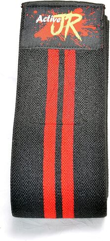 لفافات الركبة النشطة من JR لرفع الأثقال، القرفصاء، صالة الألعاب الرياضية، الألم، WOD، التدريب المتقاطع، رفع الأثقال، واقي الركبة، دعم الركبة المطاطي للرجال/النساء in Kuwait