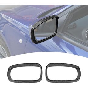 for Charger Side Mirror Rain Visor Eyebrow Guards Covers Trim for Dodge Charger 2011-2023 Black Exterior Accessories 2pcs