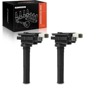 A-Premium Ignition Coil Pack Compatible with Chevrolet Metro 1999-2001 Tracker 1999-2000 Suzuki Swift 1999-2001 Vitara 1999-2002 1.3L 1.6L 2-PC Set