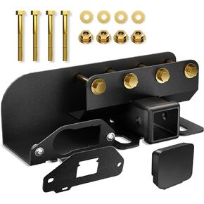 for Bronco Hitch Tow Trailer Kit Compatible with 2021 2022 2023 2024 Ford Bronco 2 Door & 4 Door Hitch Receiver with Cover, 2 Inch Rear Bumper Towing Hook (Exclude Bronco Sport)