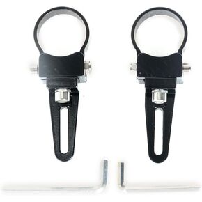 3 Inch Bull Bar Tube Mount Clamps LED Light Bar Mounting Brackets Roof Roll Cage Holders for Offroad Trucks ATV SUV, 2pcs