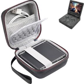 Growalleter Carrying Case for Anbernic RG35XXSP Flip/ RG35XXSP Handheld Game Console, Protective Storage case for Nintendo Game Boy Advance SP with Shock Absorbing and Accessory Pocket