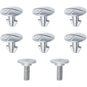 8PCS Engine Cover Bolt Pin Screws Kit with 6 Lower Engine Cover Screws + 2 Radiator Support Splash Shield Bolts,Car Accessories Compatible with Honda Acura OEM#90674-TY2-A01,90105-TBA-A00