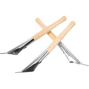 EXCEART 3pcs Sculpture Batik Pen Ceramic Pottery Tools Clay Shaping Tools Wood Batik Knives Clay Tool Kit Wax Print Pen Engraving Wax Tools Batik Tools Toolkit Ceramics Wooden